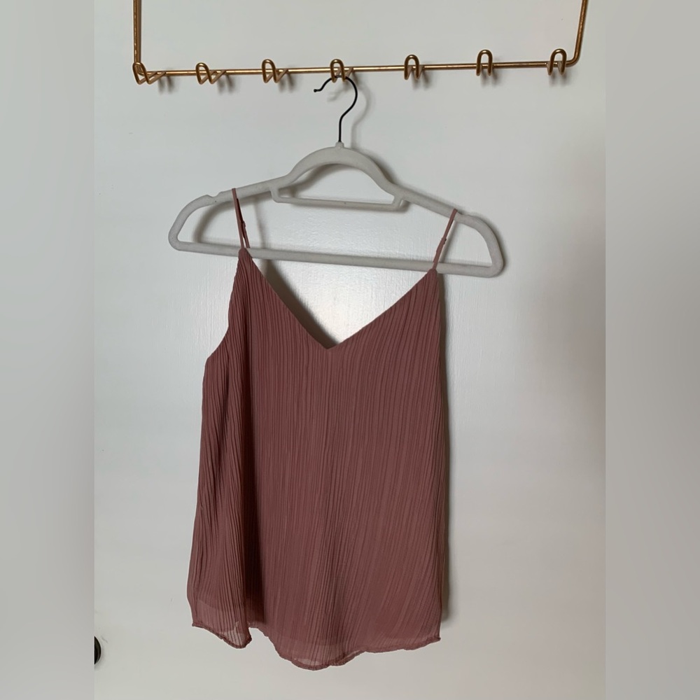 Express Pleated V- Neck Downtown Cami